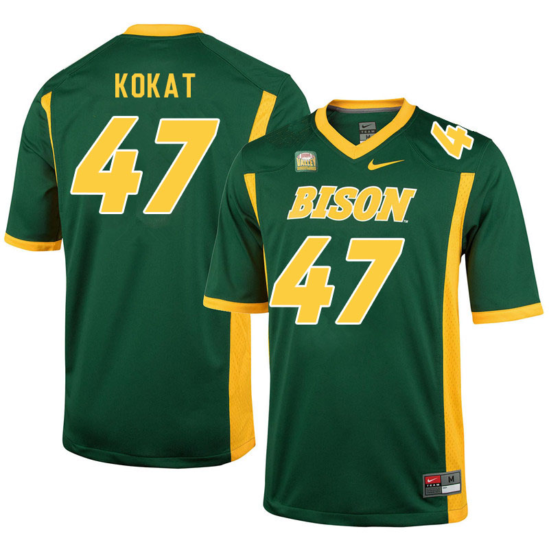 Men #47 Luke Kokat North Dakota State Bison College Football Jerseys Sale-Green